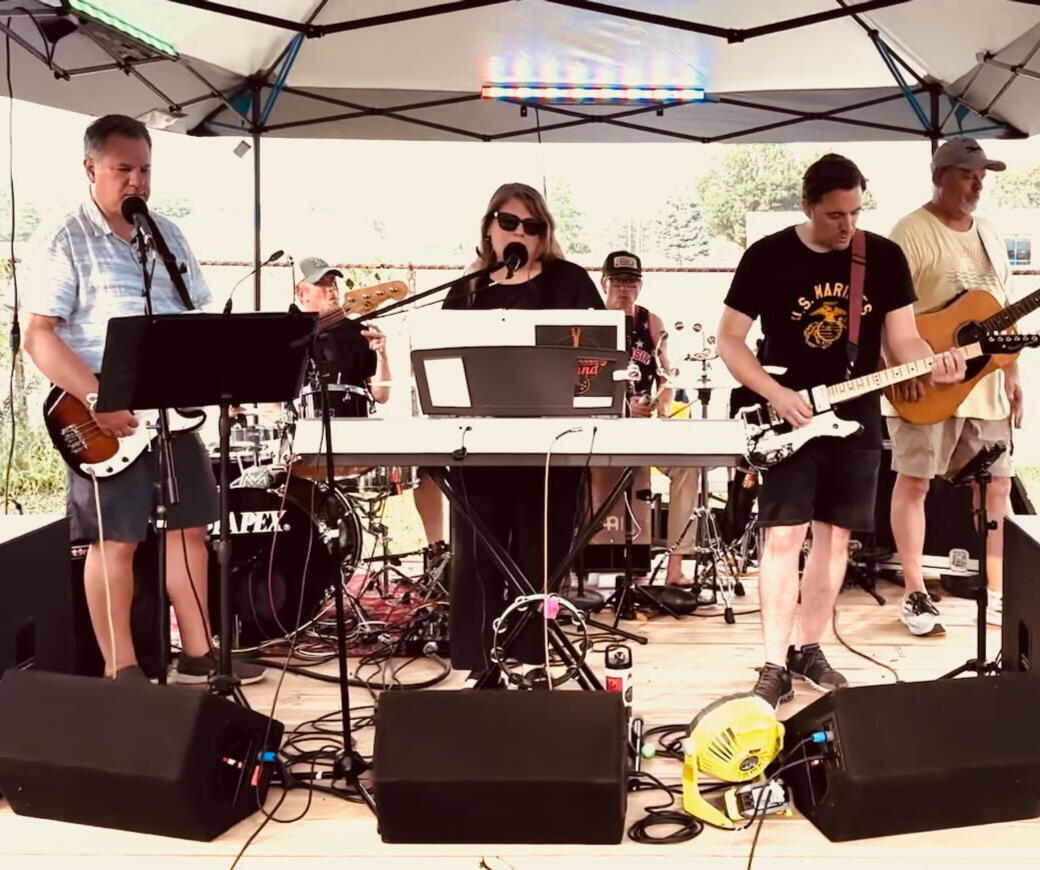 My Monday Band (Left to Right): Steve, Randy, Graydon, Audrey, Caleb, Derek
